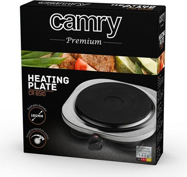 Produktbild Camry CR 6511 Black, Stainless steel Countertop Ceramic 2 zone(s)