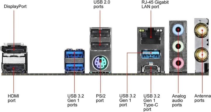 Actual product image AsRock B550M-ITX/ac (AM4, AMD B550, Mini-ITX)