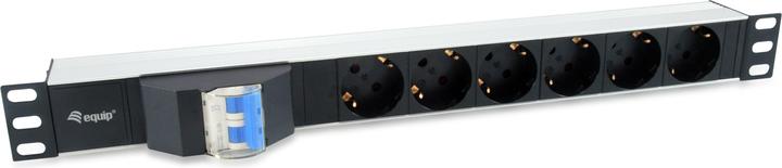 Actual product image equip Power strip 1HE6fach Schuko cable si (6x, CEE 7/7, 1.80 m)