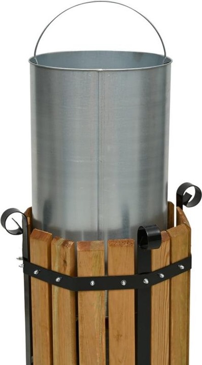 Produktbild Aristar Abfalleimer mit Holzverkleidung offen (50 l)