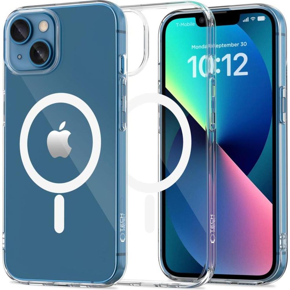 Tech-Protect Custodia FlexAir MagSafe per iPhone 13 Mini - przezroczyste (Apple iPhone 13 mini), Cover smartphone, Trasparente