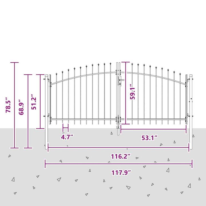 Produktbild vidaXL Modernes Tor