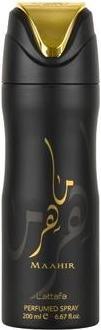 Actual product image Lattafa Perfumes Lattafa Maahir Perfumed Deodorant Spray 6.6 Ounce (Spray, 200 ml)