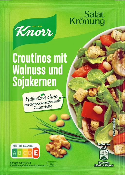 Produktbild Knorr Salat Krönung Croutinos mit Walnuss und Sojakernen (25 g)