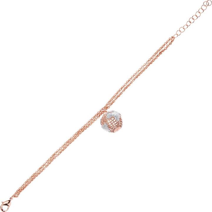 Produktbild Ottaviani Rose gold bronze bracelet with silver glitter