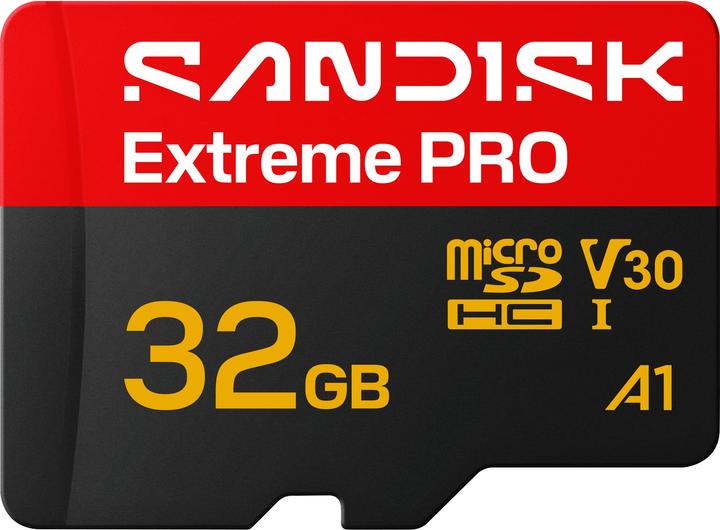 Productafbeelding SANDISK Extreme Pro microSDHC 32GB (32 GB, microSDHC, U3, UHS-I)