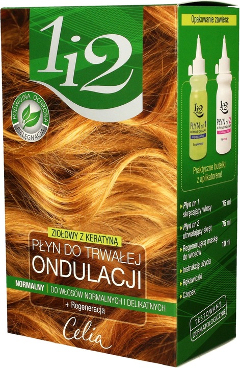 Produktbild Celia Celiaset Herbal Permanent Wave Liquid With Keratin - 75ml Curling Liquid, 75ml Curl Fixing Liquid, 1 (75 ml)