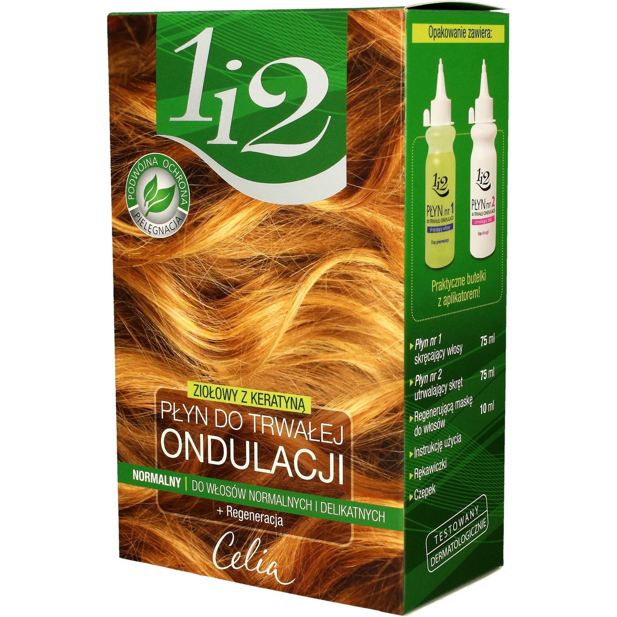 Celia, Haaröl + Haarserum, Celiaset Herbal Permanent Wave Liquid With Keratin - 75ml Curling Liquid, 75ml Curl Fixing Li...