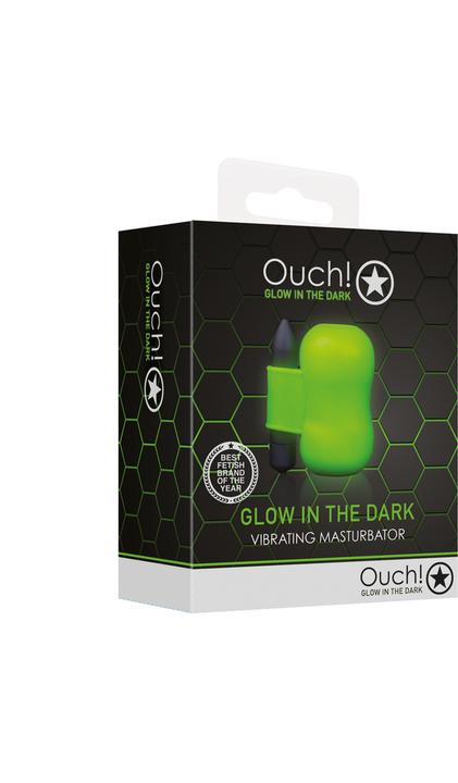 Actual product image Ouch! Vibrating Masturbator - Glow in the Dark