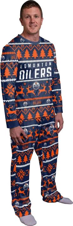 Produktbild Foco NHL Winter XMAS Pyjama Schlafanzug - Edmonton Oilers - M (M)
