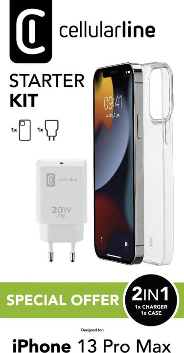 Produktbild Cellularline Starter Kit (Apple iPhone 13 Pro Max)