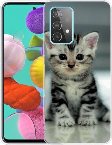 Produktbild Cover-Discount Galaxy A32 - Softes Silikon Case Katze (Samsung Galaxy A32)