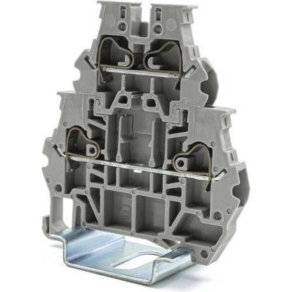 Rs Pro Reihenklemme Doppelstock Grau, 4mm², 1 kV /, Elektronikzubehör + Gehäuse, Grau