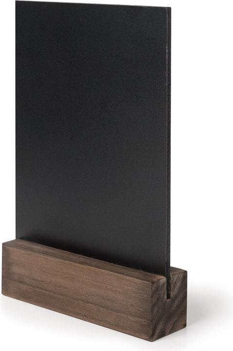 Produktbild Lacor Tisch Menütafel Schiefer mit Holzfuss 20x30cm