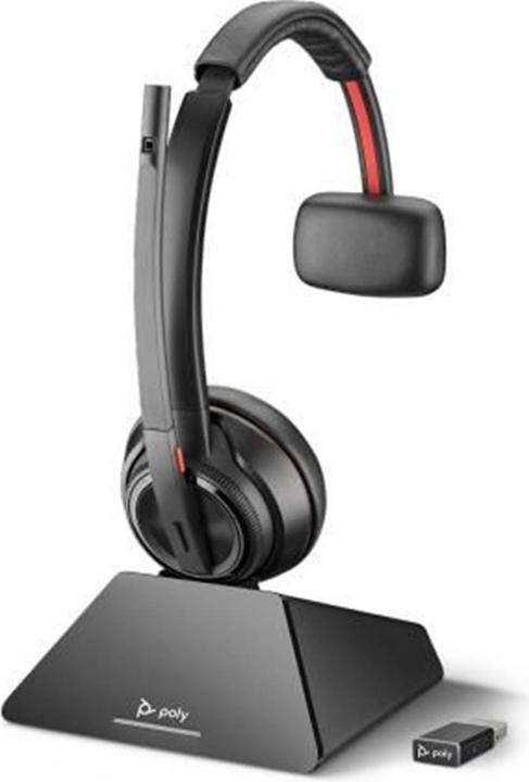 Produktbild Poly Savi 8210 UC Headset Wireless Handheld Office/Call center Bluetooth Black (Kabellos, USB-A)