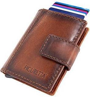 Produktbild Figuretta Kartenschutz Leder mit Reissverschluss