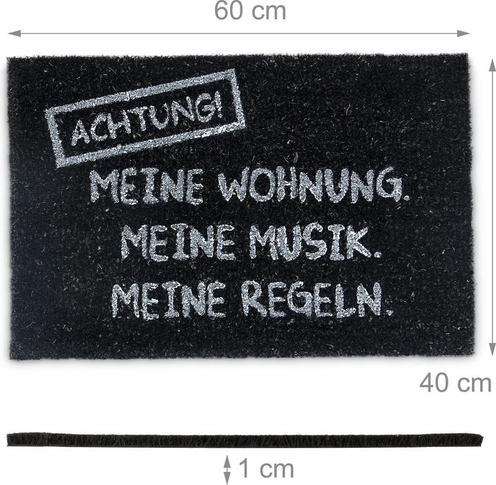 Produktbild Relaxdays Fussmatte Kokos (60 x 40 cm)