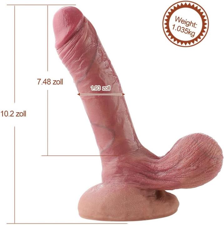 Produktbild HiSmith 10,2" Silikondildo mit Kugeln