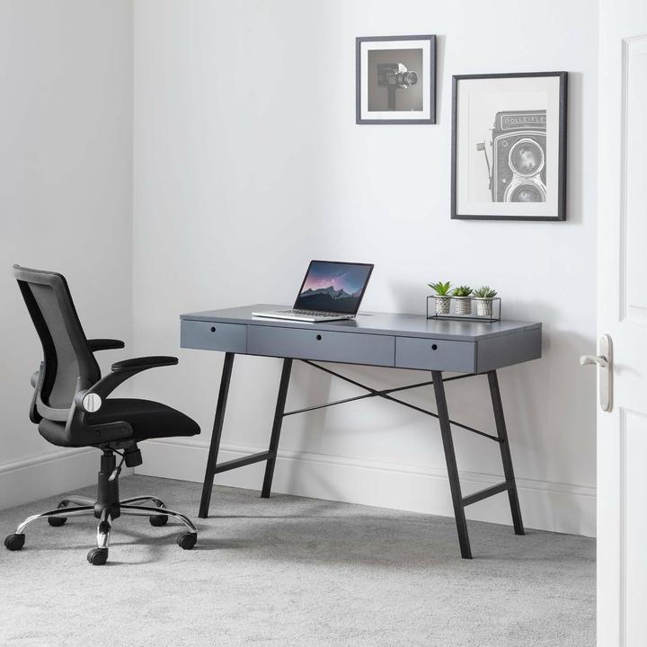 Produktbild Julian Bowen Verstellbarer Bürostuhl mit Mesh-Rücken und gepolsterter Sitzfläche