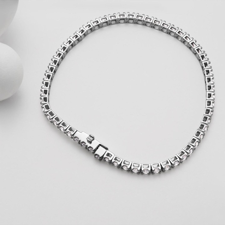 Actual product image Christ Armband (18 cm, 750 white gold)