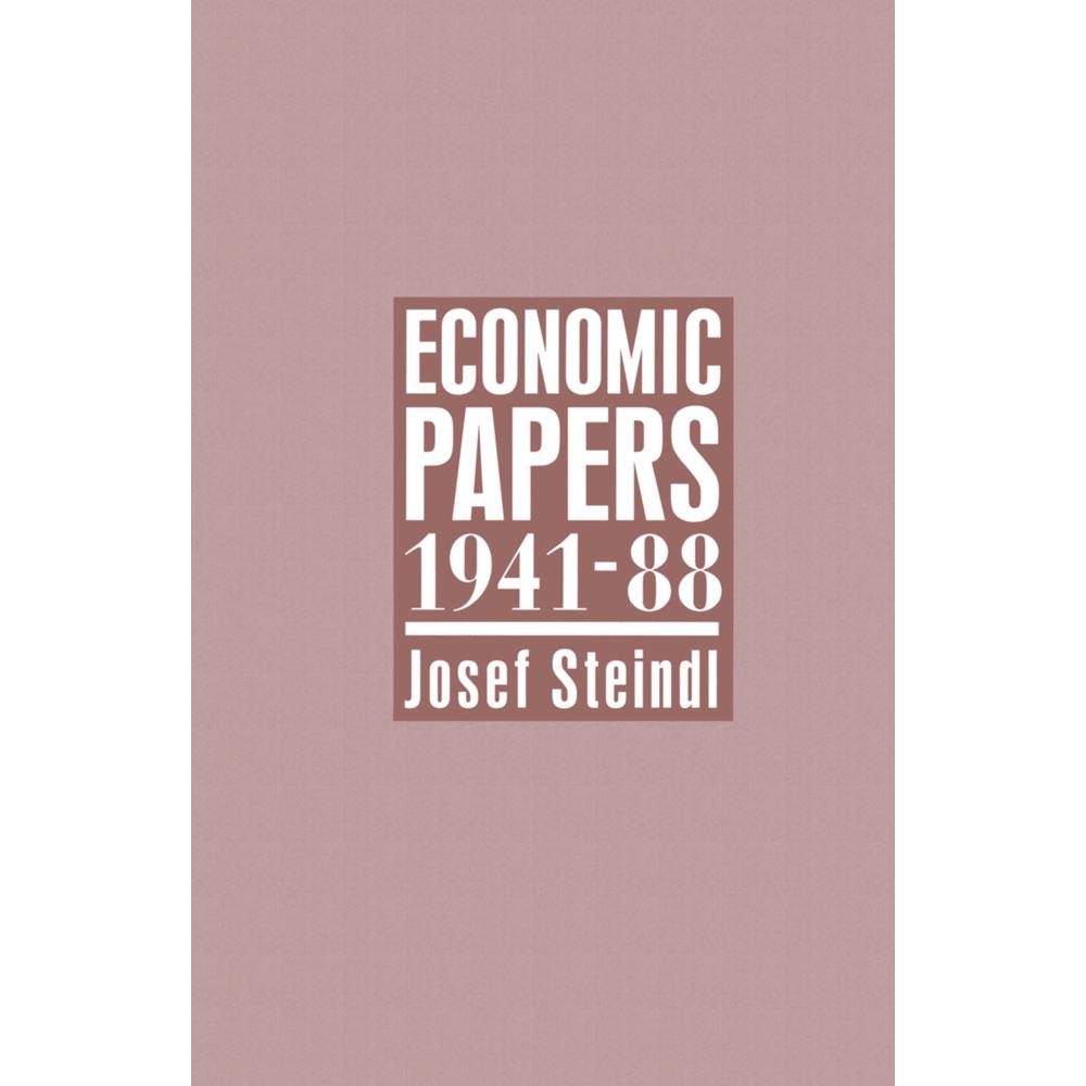 Economic Papers 1941-88, Fachbücher von Josef Steindl