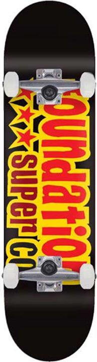 Actual product image Foundation Skateboards 3 Star Black Complete (31.75")