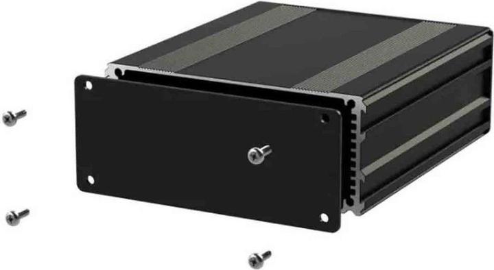 Produktbild RS PRO Schalengehäuse, Schwarz, Aluminium, 80 x 108.5 x 45mm (Gehäuse)