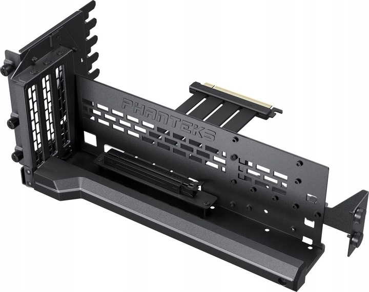 Actual product image Phanteks Premium Vertical GPU Bracket + PCIe 4.0 x 16 Riser Cable, DRGB - 220 mm, black