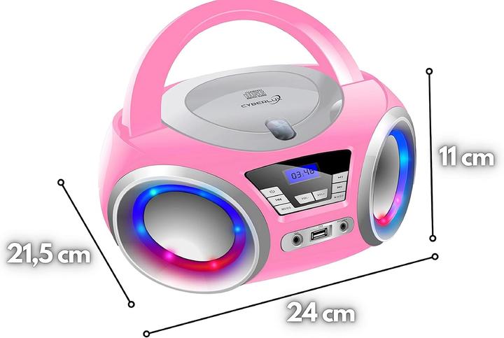 Image du produit Cyberlux Lecteur CD avec éclairage LED (FM)
