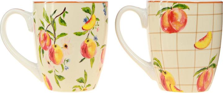 Produktbild Viana tassen mit Pfirsich-Muster für Frische und Stil in Ihrer Küche (400 ml, 2 x)