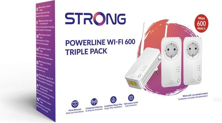 Actual product image Strong Powerline Wi-Fi 600 Triple Pack (600 Mbit/s)