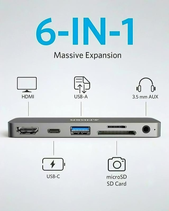 Produktbild Anker PowerExpand Direct 6 in 1 (USB-C, 1 Ports)