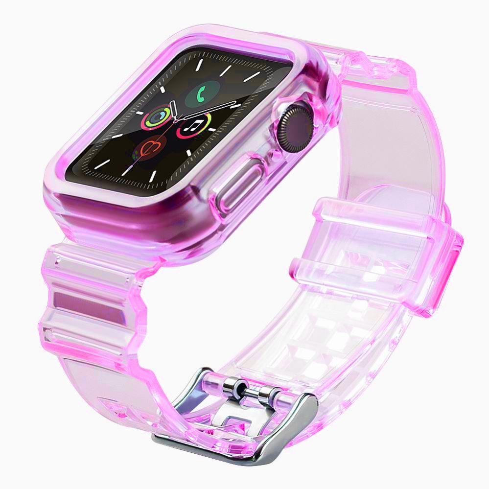 Hurtel Strap Light Set replacement band strap case for Watch 3 38mm / Watch 2 38mm red (TPU, 3, 4), Uhrenarmband, Gelb