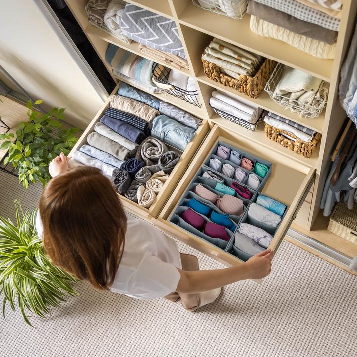 Actual product image Relaxdays 4-piece drawer organiser set (31 x 31 x 11 cm)