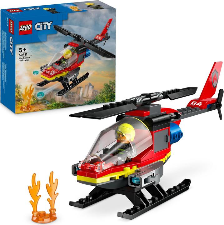 Actual product image LEGO 60411 Fire brigade helicopter (60411, LEGO City)
