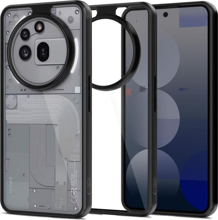 Produktbild Tech-Protect MagMat Case for Nothing Phone 3A Pro - Clear/Black (Nothing Phone (3a) Pro)