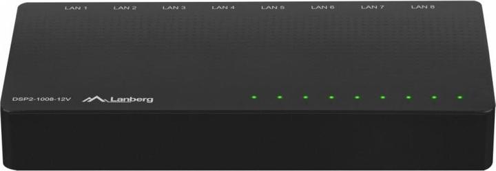 Actual product image Lanberg DSP2-1008-12V Network Switch Unmanaged Gigabit Ethernet (10/100/1000) (8 ports)