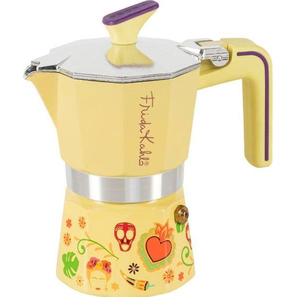 Pedrini 2TZ FRIDA KAHLO, giallo, Caffettiera moka, Giallo