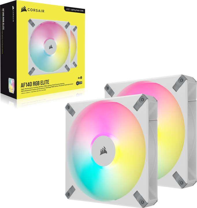 Actual product image Corsair AF140 RGB Elite (140 mm, 2 x)
