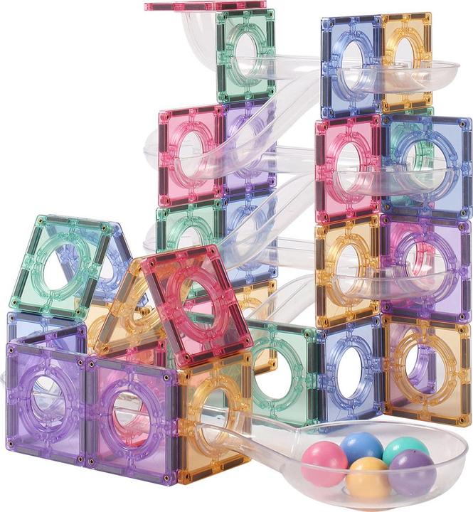 Image du produit Mntl Magnetic Tiles - Ball Run Pack pastel