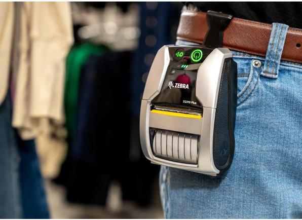 Produktbild Zebra ZQ310 Plus Indoor TD(203dpi), BT, WLAN, NFC, Mobildrucker, USB-C, Etikettensensor, Black Mark (203 dpi)