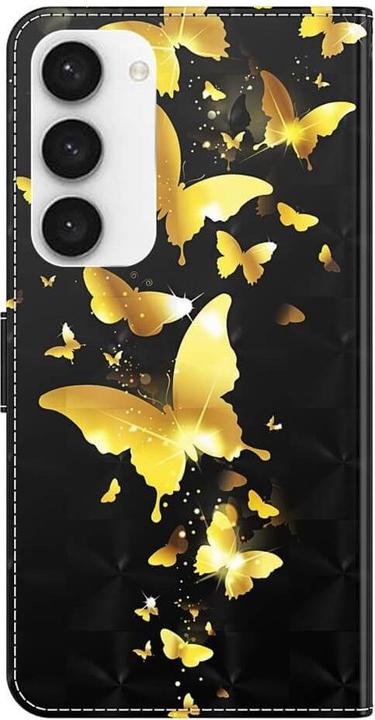 Produktbild Cover-Discount Galaxy S23 - Etui Glitzer Effekt Schmetterling gold (Samsung Galaxy S23)