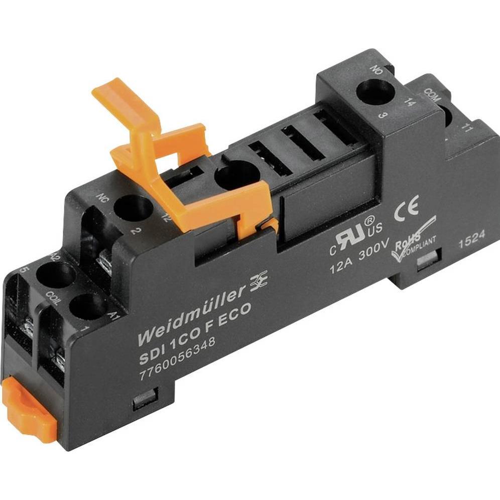 Weidmüller, Accessori per la tecnologia di controllo, Vite di collegamento TS35 a 5 pin 7760056348 (Presa per relè)