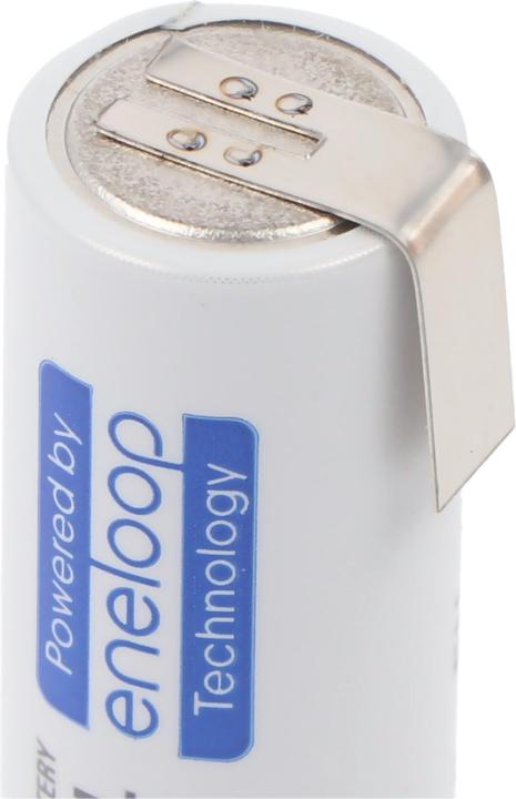 Actual product image Panasonic Akku Eneloop BK-3MCC Mignon AA mit Lötfahne in Z-Form (1 pcs., AA, 1900 mAh, Battery + charger)