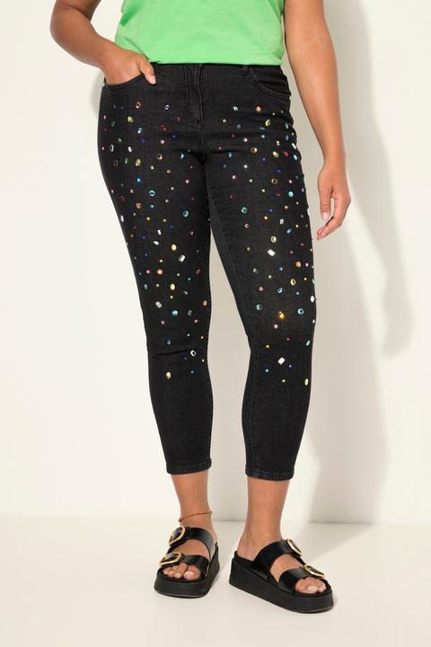 Image du produit Angel of Style Jean 7/8 coupe Slim Fit, avec strass 5 poches (46)