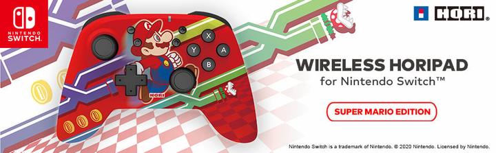 Produktbild HORI Wireless Horipad - Mario Edition (Switch)