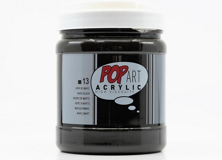 Produktbild Pebeo Pop Art Acrylics Studienfarben (Marsschwarz, 700 ml)