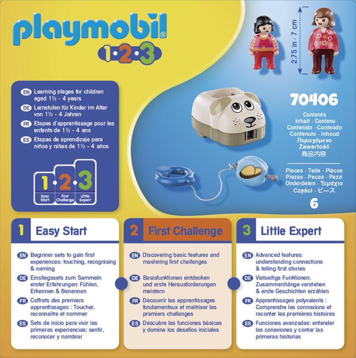 Actual product image Playmobil 70406 Dog train (70406, Playmobil 1.2.3)