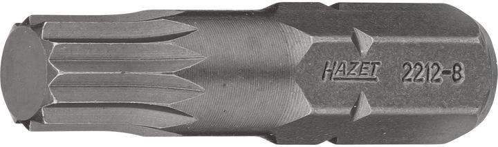 Actual product image HAZET Bit 2212-8 ∙ Hexagon, solid 8 (5/16 inches) ∙ Internal serration profile XZN ∙ M8 (M8)