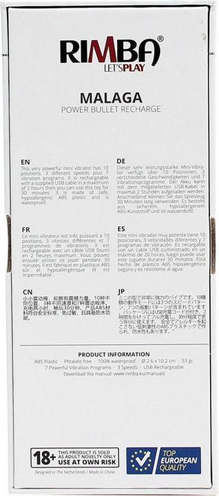 Immagine prodotto Rimba Vibratore a sfera Malaga-Nero
